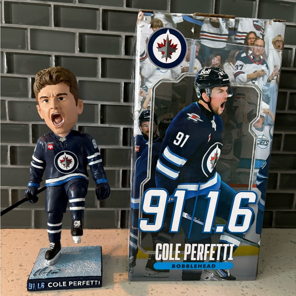 Cole Perfetti Bobblehead Winnipeg jets sga 2026
